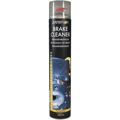 Nettoyant freins 750ml – Pouvoir solvant élevé – Pulvérisation à 360° – Non conducteur et non corrosif – Pour freins à disque et tambour – Motip