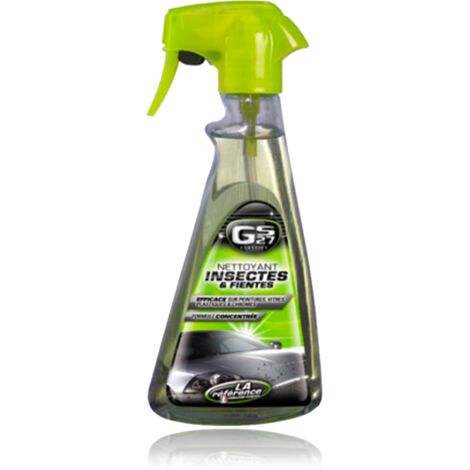 Nettoyant insectes et fientes – Formule puissante pour surfaces extérieures – Élimination rapide des traces – 500ml – Gs27