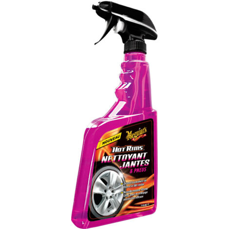 Nettoyant jantes 750ml – Efficace sur jantes à rayons, aluminium, peintes et chromées – Dissout poussière de freins – Brillance instantanée – Meguiars - G9524F
