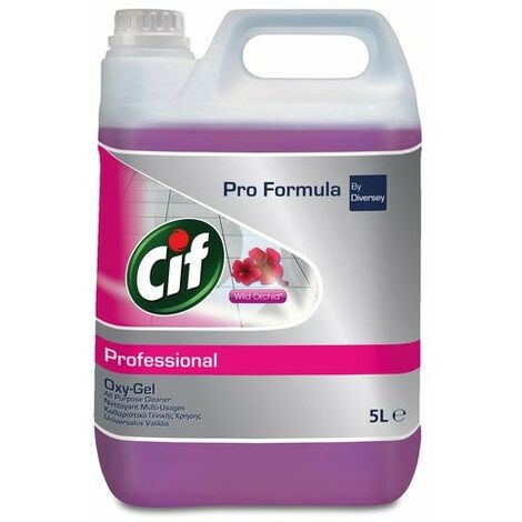 Nettoyant liquide multisurface Oxy-gel orchidées 5L – Efficacité optimale sur toutes surfaces – Parfum agréable d'orchidées – Cif Pro Formula