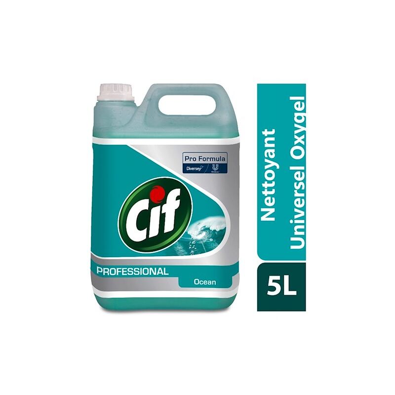 Nettoyant multi-usages Cif Professional Oxy-gel océan - Bidon de 5 l