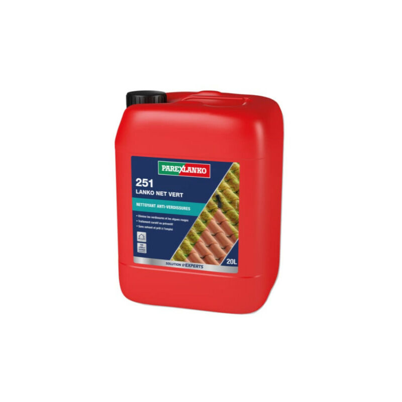 Traitement anti-verdissures 251 lanko net vert - sols, façades & toitures Parexlanko 150 à 200m² - 20 l