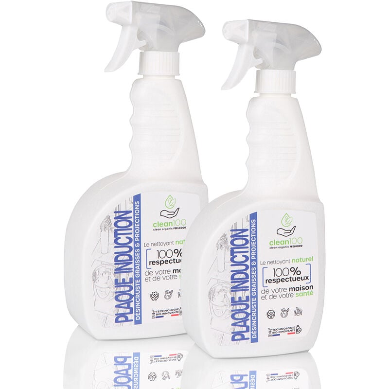 Clean 100 - nettoyant liquide spécial induction - sprayer - 750ML - Nettoyant - X2