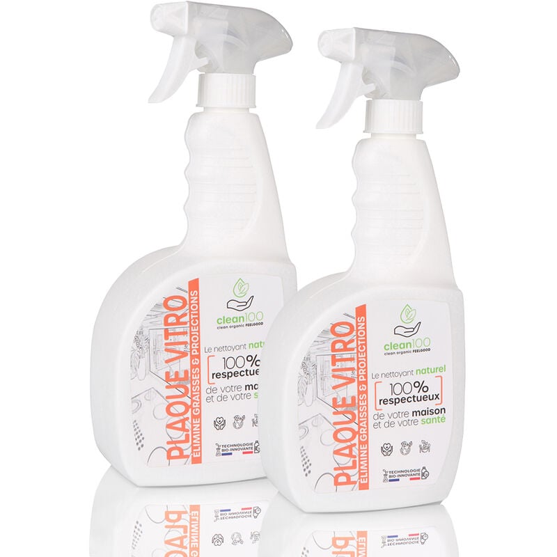 Clean 100 - nettoyant liquide spécial vitro ceramique - sprayer - 750ML - Nettoyant - X2