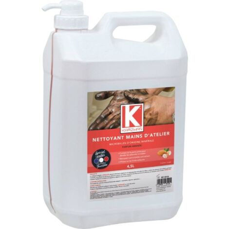 Nettoyant mains d'atelier rouge , parfum amande KARZHAN - 58120