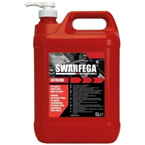 Nettoyant mains professionnel SWARFEGA EXTREME, bidon-pompe 5L