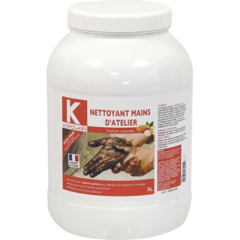 NETTOYANT MICROBILLES MAINS  ATELIER KARZHAN ROUGE 3 Litres amande S58115