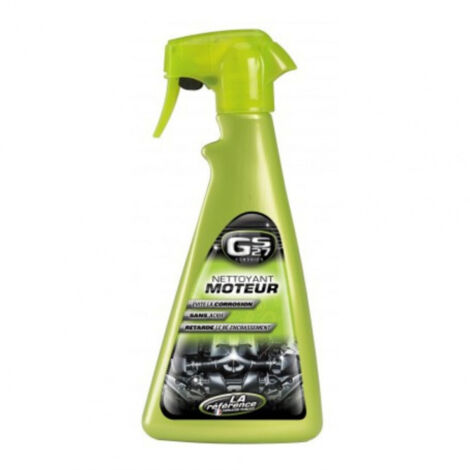 Nettoyant moteur 500ml – Formule sans acide et sans solvant – Inhibiteur de corrosion – Pour nettoyage et dégraissage efficace – Gs27