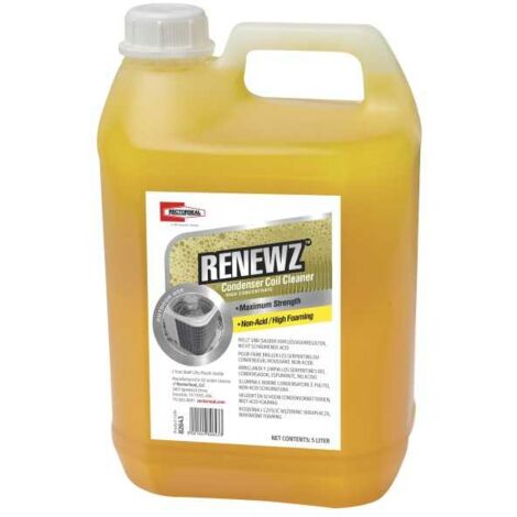 Nettoyant moussant pour échangeur de climatisation 5L – Action anti-graisse – Biodégradable – Compatible aluminium et cuivre – Rectorseal