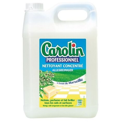 Nettoyant multi-surfaces Carolin Savon de Marseille - Bidon de 5 litres