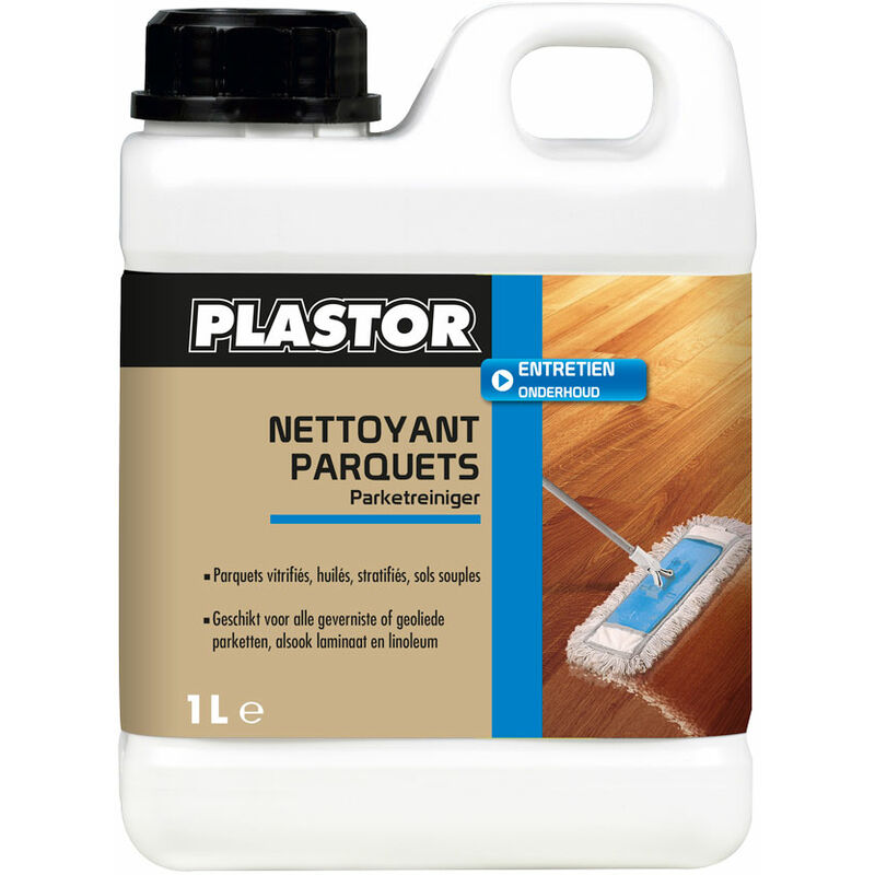 Plastor - Nettoyant parquet 1L : pour usage quotidien sur tous types de parquets