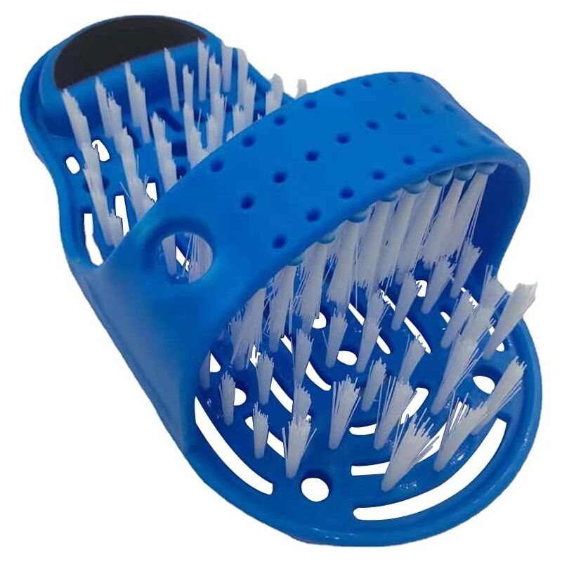 Nettoyant Pied de Douche, Brosse Pied Douche brosse pour Pieds de Douche, Brosse de Massage avec Ventouses Antidérapantes à Coller sur le Sol, pour