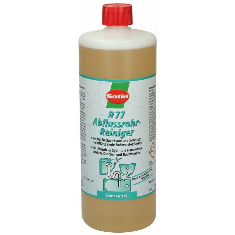 Sotin - Nettoyant pour canalisations r 77 concentré bouteille 1 litre