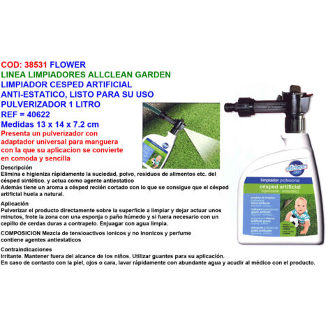 Nettoyant pour fleurs pour gazon artificiel prêt à l'emploi 1 L