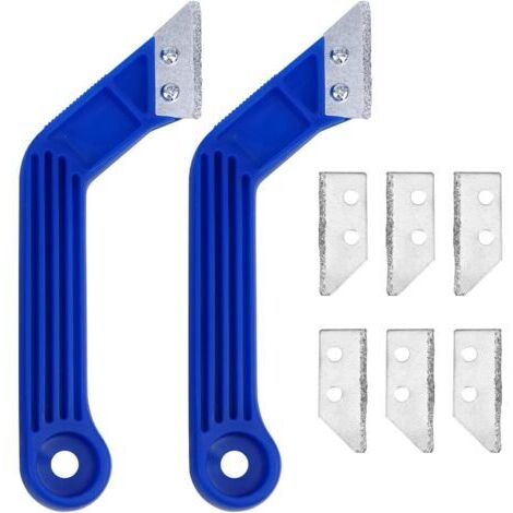 Nettoyant pour joints de ciment (bleu, 2 lames, 6 pièces) - Nettoyant pour joints de carrelage/décapant pour joints de ciment