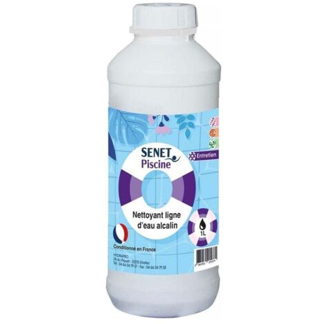 Nettoyant pour ligne d'eau alcalin ECOCERT - Bidon de 1L - SENET Piscine