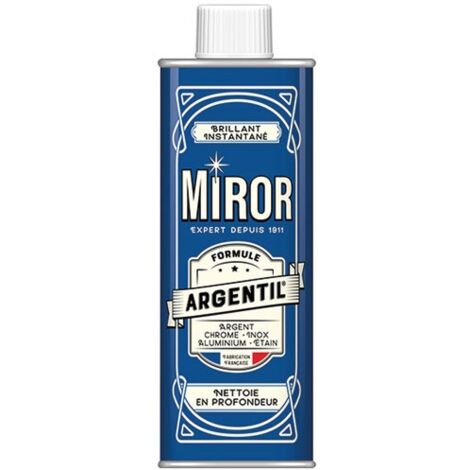 Nettoyant pour métaux 250ml – Formule anti-oxydante – Brillance durable sur inox, chrome, aluminium – Entretien tringles et fenêtres – Miror