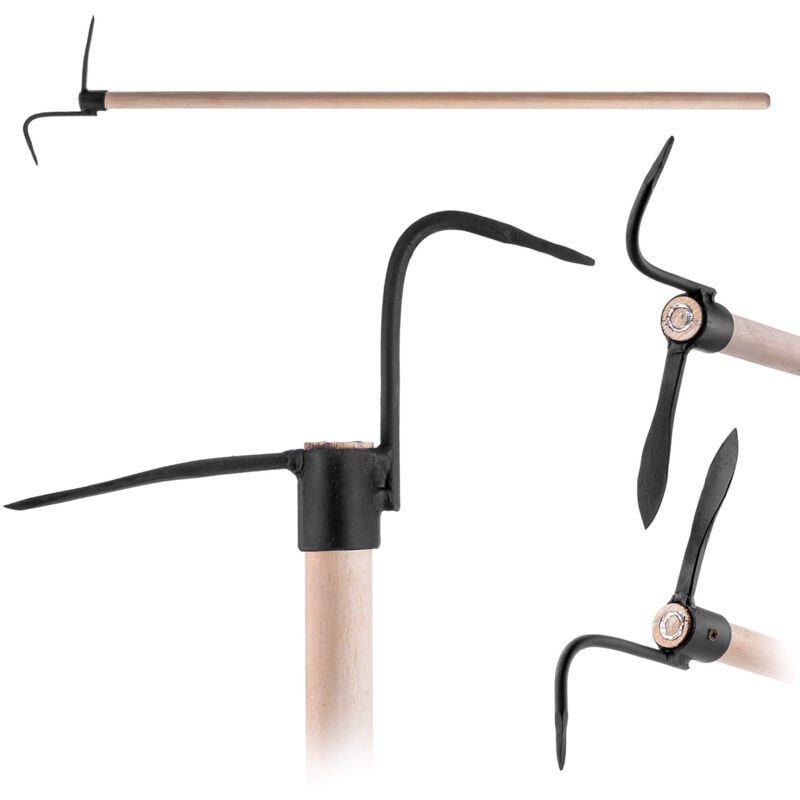 Kadax - Nettoyant pour pavés, trous de mousse, grattoir avec manche, 120 cm