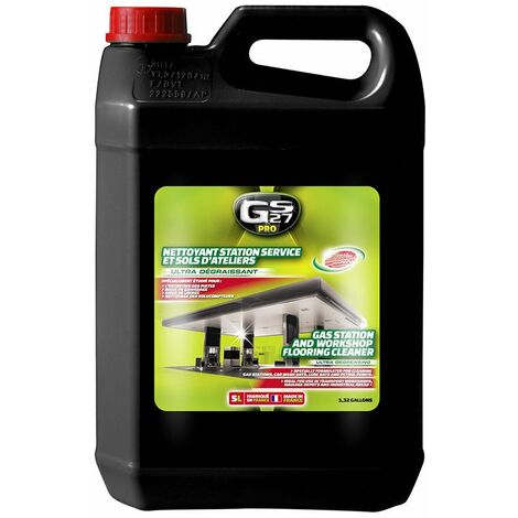 Nettoyant pour sols d'atelier et stations-service 5L – Nettoyage efficace des surfaces – Formule professionnelle pour environnement industriel – Gs27