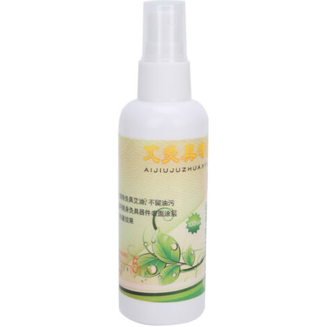 Nettoyant pour Taches d'Huile de Boîte à Moxa 100ml - Agent de Nettoyage pour Appareil de Moxibustion