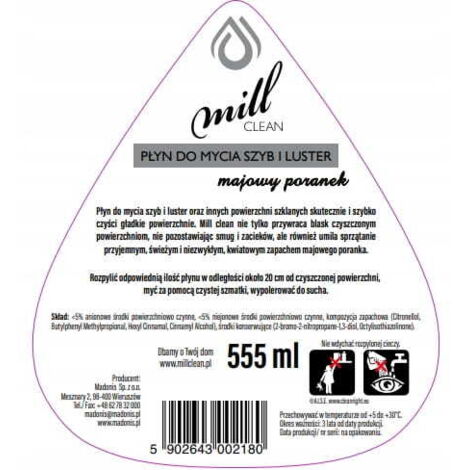 Nettoyant pour vitres et miroirs 0,55 l Mai matin