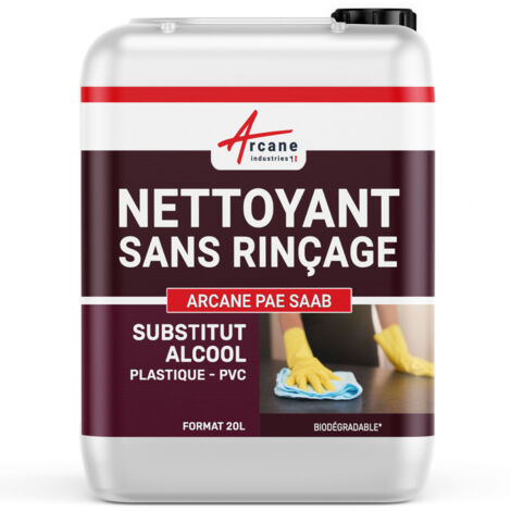 Nettoyant pvc stratifié, tableau blanc, velleda, plastique, ordinateur, téléphone, télévison, tv, sans alcool - 20 L - ARCANE INDUSTRIES