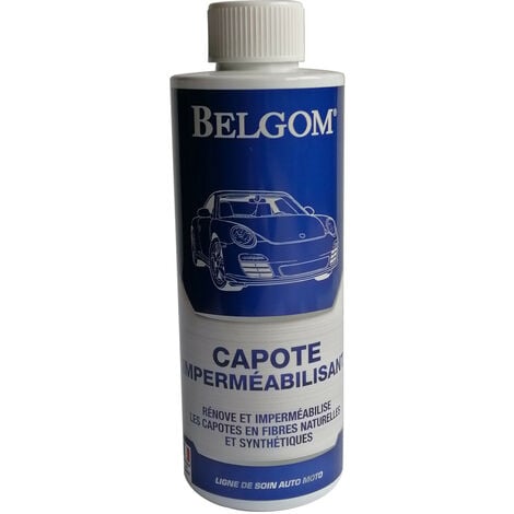 Nettoyant renovateur de capotes belgom 500ml incolore impermeabilisant