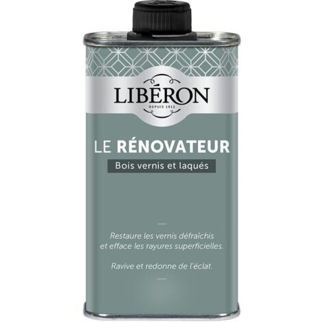 Nettoyant rénovateur pour bois – Solvant 0.25L – Finition métal – Rendement 40m²/l – Temps de séchage 1h – Liberon