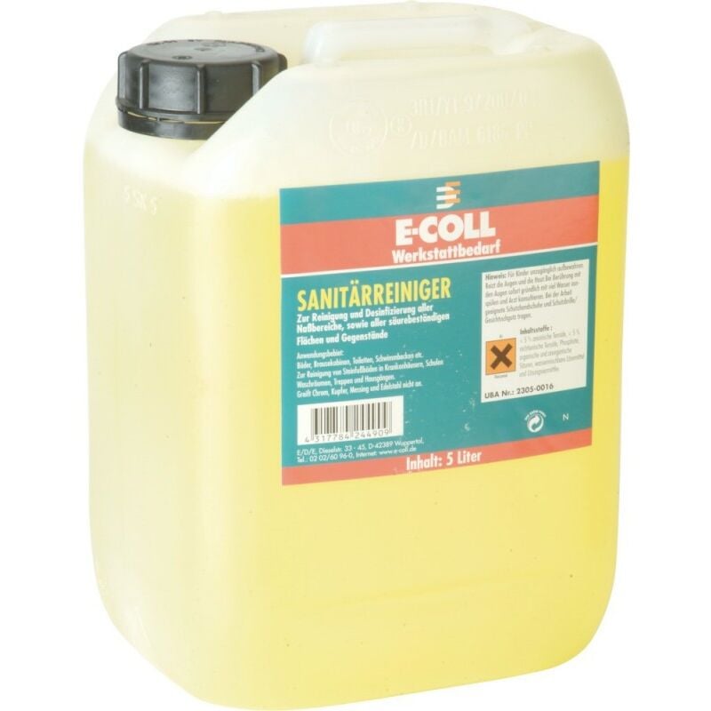 Nettoyant sanitaire 5L bidon E-coll
