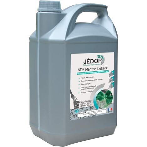 Nettoyant sol DÃƒÂ©tergent dÃƒÂ©sinfectant dÃƒÂ©sodorisant MENTHE ICEBERG 3D - 5L