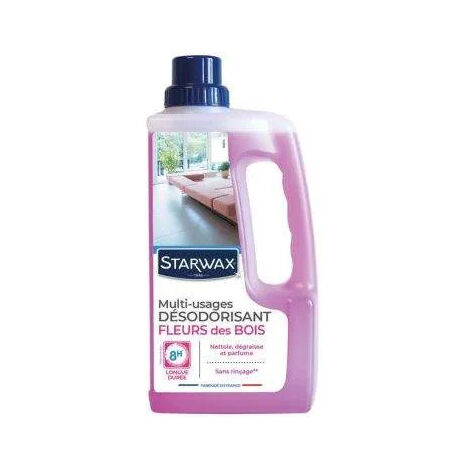 Nettoyant sol longue durée 1L – Parfum fleurs des bois – Dégraisse et désodorise – Fraîcheur jusqu'à 8 heures – Brunel - BOIS 1 L