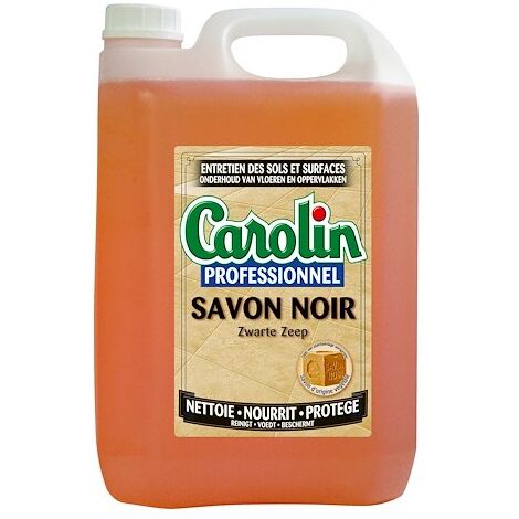 Nettoyant sols au savon noir Carolin Professionnel - Bidon de 5 L