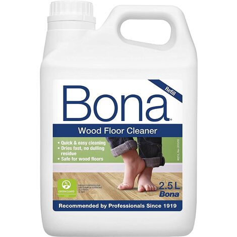 Nettoyant sols pour parquets vernis – Recharge 2.5L pour Spray Mop BONA – Protège et nourrit les sols durs