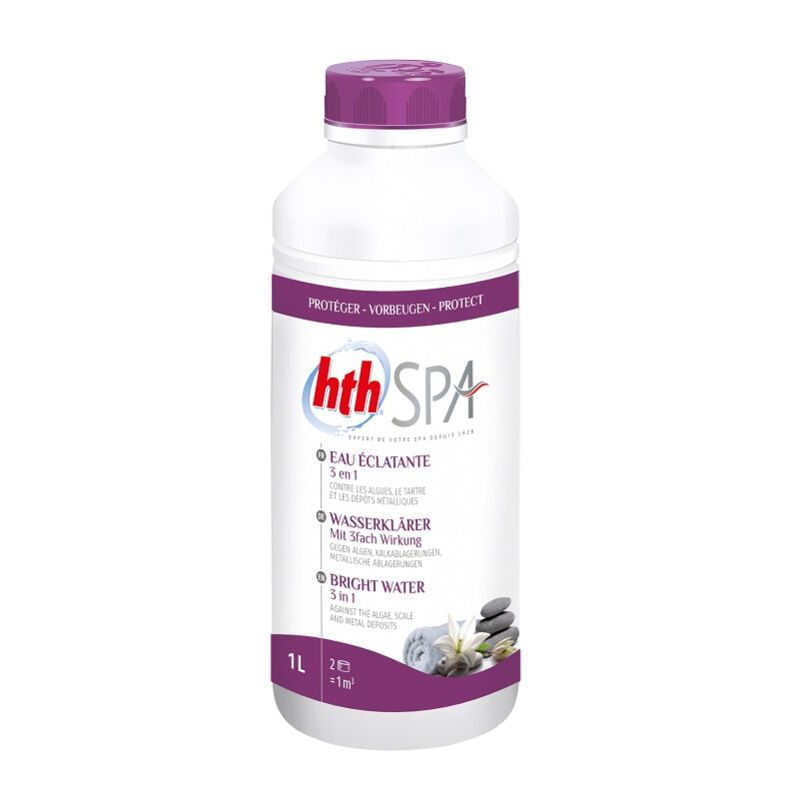 Sweeek - hth Spa - Clarifiant eau éclatante 3 en 1 Liquide 1L