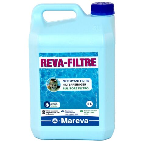 Nettoyant spécial filtre piscine REVA-FILTRE bidon 5L