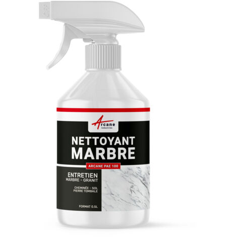 Nettoyant spécial marbre et granit pour tache sur carrelage, cheminé et plan de travail - 0.5 L  - ARCANE INDUSTRIES