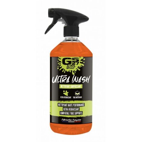 Nettoyant surpuissant Ultra Wash 1L – Formule prête à l'emploi – Compatible fibre de carbone, aluminium, plastique – Anti-corrosif – Gs27