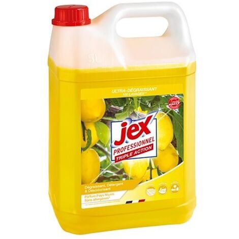 Nettoyant ultra dégraissant Jex Express citron - Bidon de 5 litres