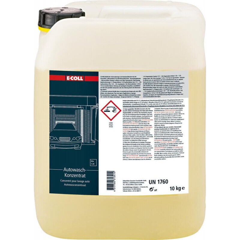 Nettoyant universel et concentré de lave-auto ee 10kg E-coll ee
