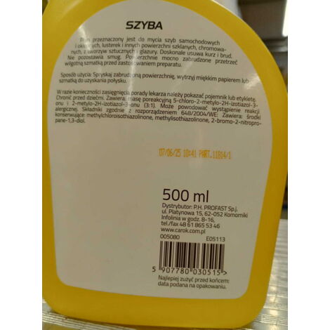 Nettoyant vitres de voiture 500 ml