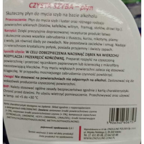 Nettoyant vitres Feda 0,6 l