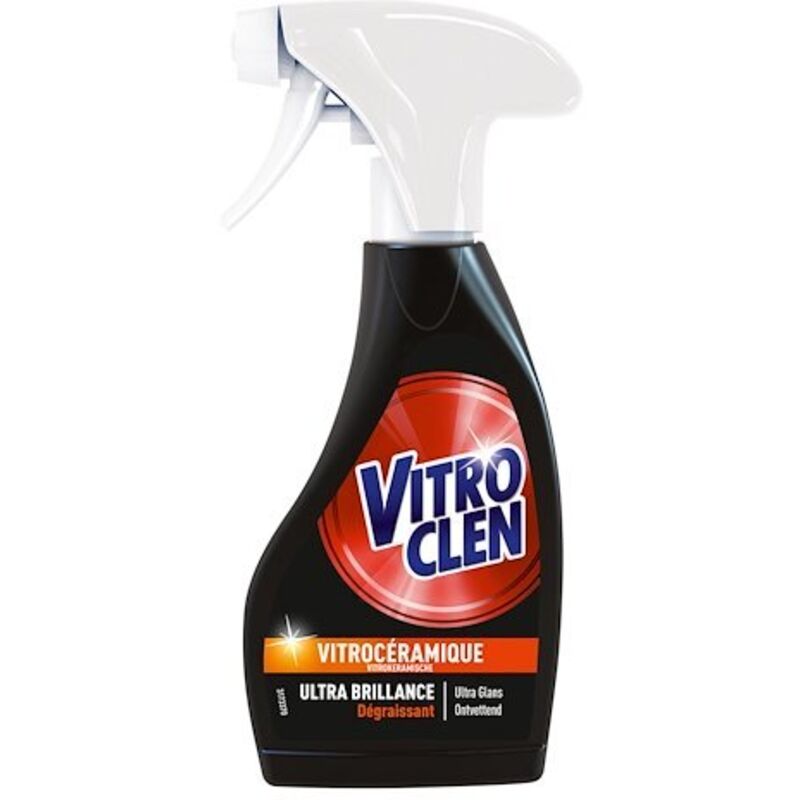 Vitroclen - Nettoyant dégraissant vitrocéramique et induction Sparay de 250 ml