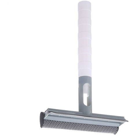 Nettoyeur 3 en 1 pour vitres et douche avec raclette et vaporisateur bleu
