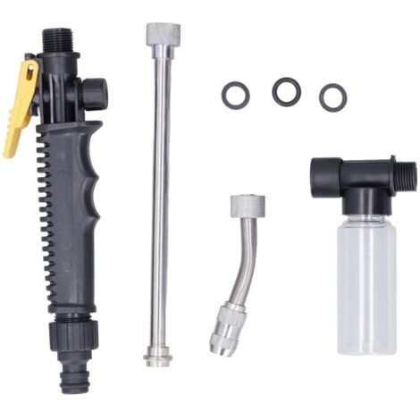 Nettoyeur à jet haute pression, pulvérisateur d'eau en mousse réglable et amovible, pour l'arrosage du jardin et le lavage de voiture