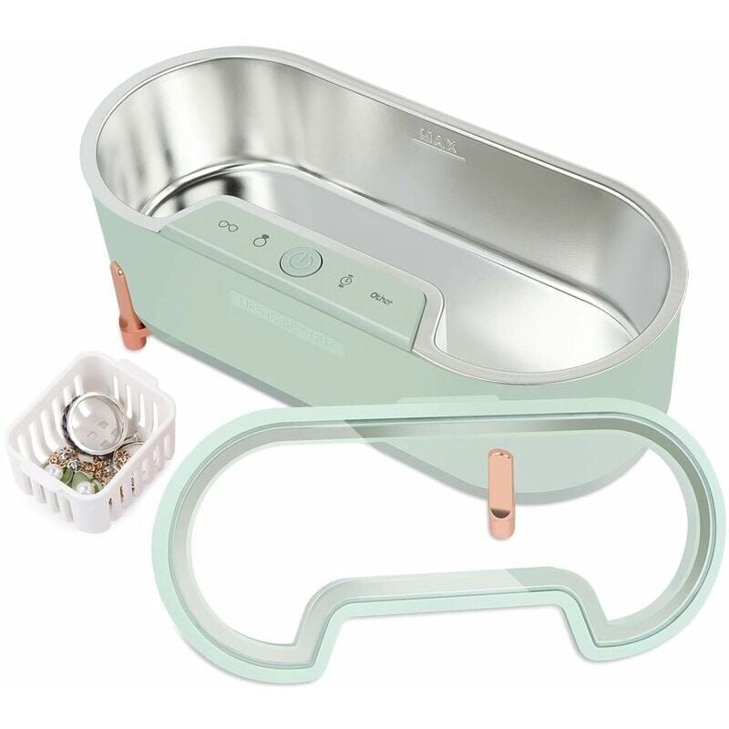 SNQ - Nettoyeur à Ultrason, Bac Ultrasons Professionnel Appareil de nettoyage des lunettes Minuteur Nettoyage Pour bijoux, montres, lunettes (40 KHz,
