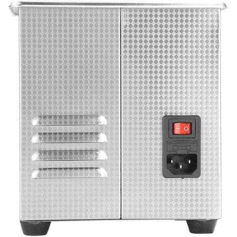 Nettoyeur à ultrasons 1,3 L, élément chauffant en acier inoxydable, minuterie, couvercle de qualité industrielle