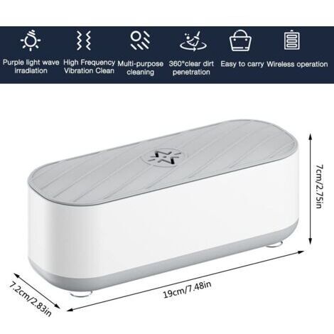 Nettoyeur à ultrasons 45 000 Hz, équipement de nettoyage à ultrasons professionnel, nettoyeur à ultrasons automatique portable