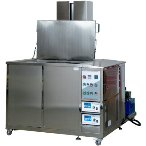Nettoyeur à ultrasons 540L industriel élévateur 400 kg et filtre fonctionnement 24/7 40 kHz MW Tools UCI540FL