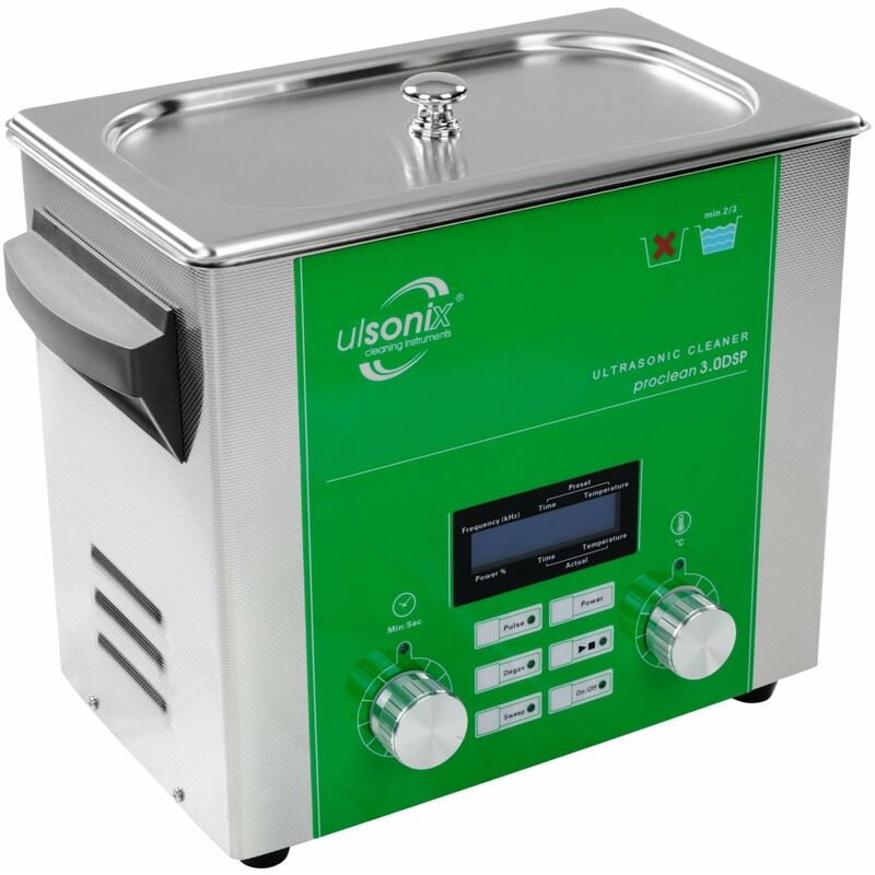 Nettoyeur à ultrasons acier inoxydable professionnel 3 litres