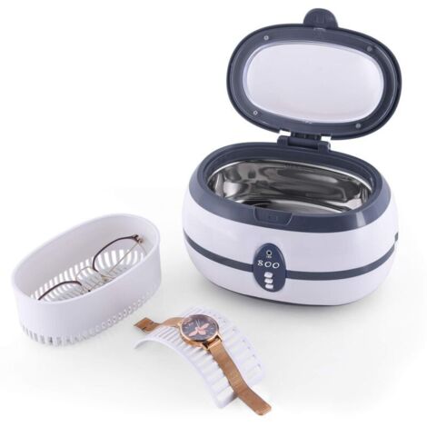 Nettoyeur à ultrasons portable professionnel 800 ml, machine à laver les bijoux